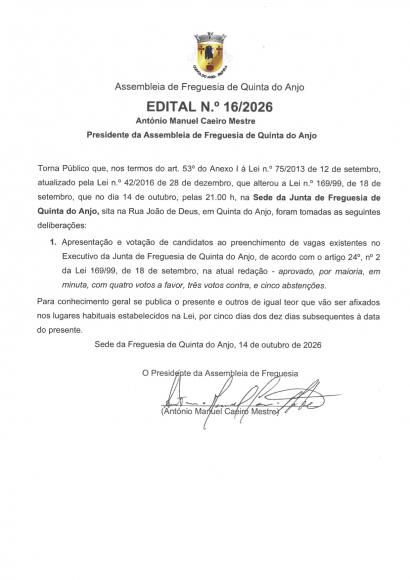 Edital 16/2026 - Delibera&ccedil;&otilde;es AF 14.10.2026