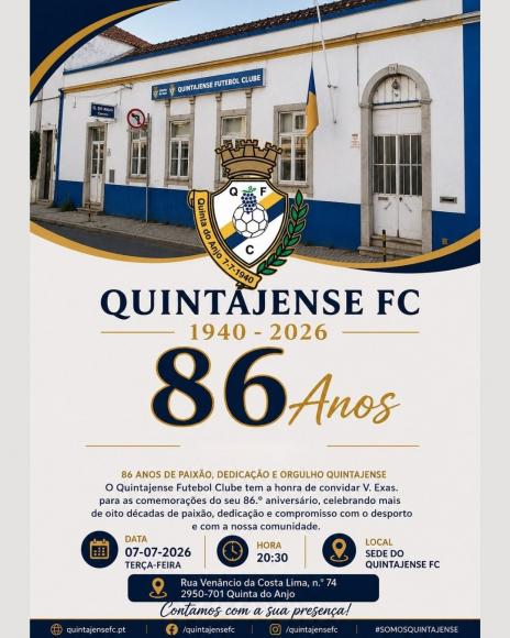 86&ordm; ANIVERS&Aacute;RIO QUINTAJENSE FC