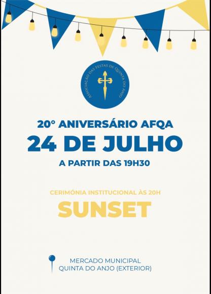 20 &ordm; Anivers&aacute;rio Associa&ccedil;&atilde;o de Festas de Quinta do Anjo